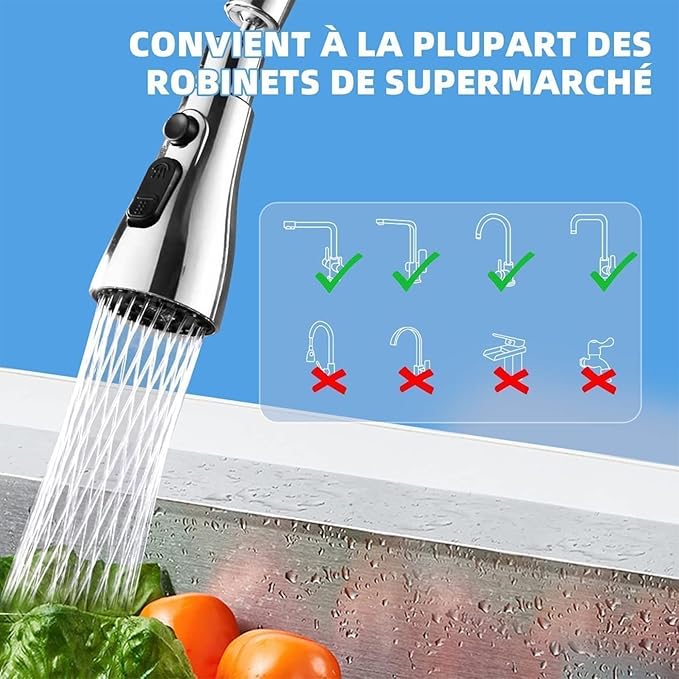 3 Modes Kitchen Sink Faucet